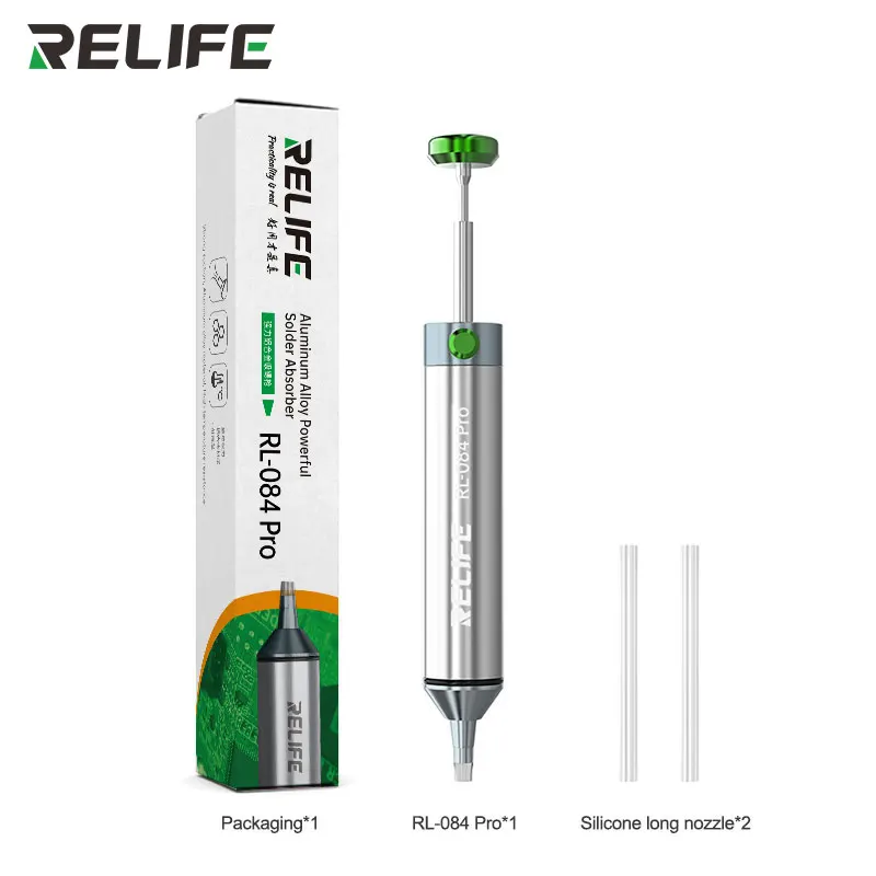 RELIFE RL-599C Mini Soldeerpunt Reinigingsgereedschap 360 °   Reinigen zonder dode hoeken Laskopreiniging Stalen borstel Spons