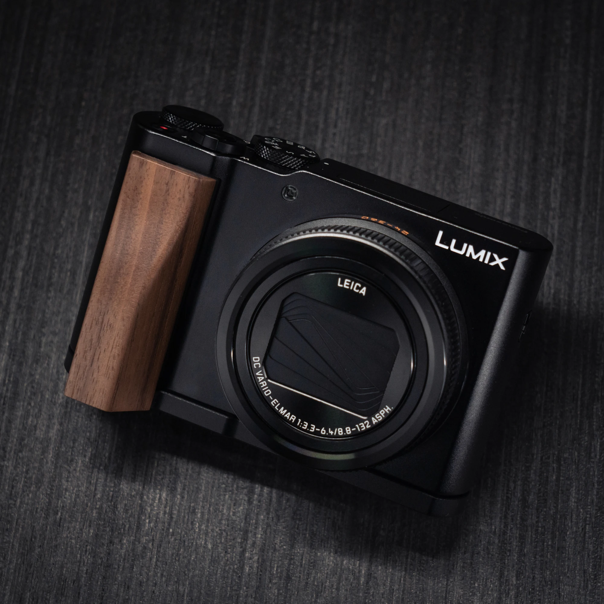 Holz-Handgriff-L-Halterung für Panasonic Lumix ZS300 Kamera mit Schnellwechsel-L-Plattenhalterung Ultraleicht mit Legierungsbasis – Detail 15