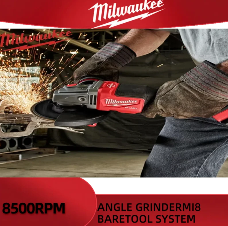 125 مللي متر ميلووكي فرش زاوية طاحونة تلميع آلة قطع لا قفل مجداف التبديل أدوات كهربائية لاسلكية #3