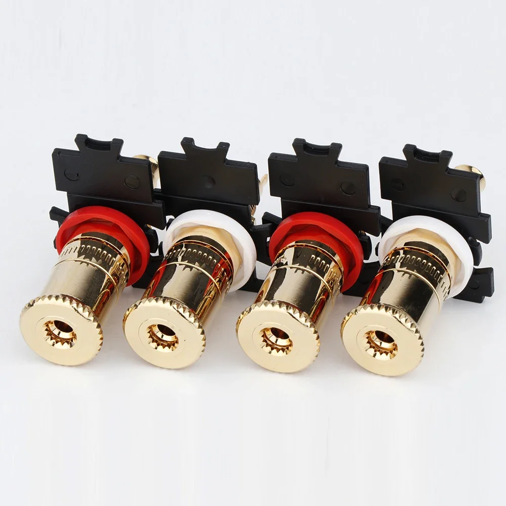 878L-S عمود ربط 0763 مطلي بالذهب محطة ملزمة آخر قفل برغي لتقوم بها بنفسك عمود ربط لمكبر للصوت #6