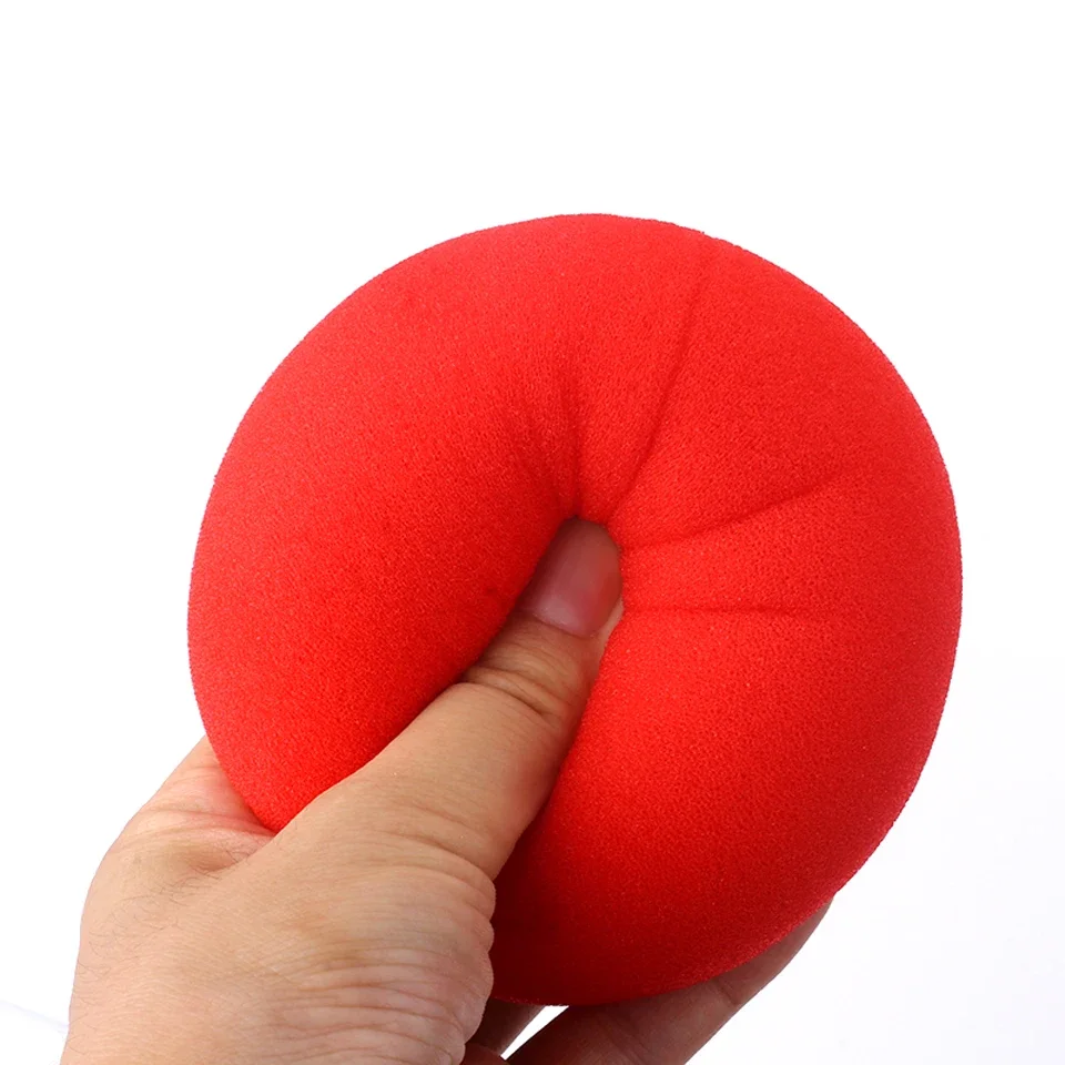 Boule en éponge rouge pour tour de magie de scène, accessoire doux, excellente élasticité, gros plan de rue, magicien, 10cm, 1 pièce