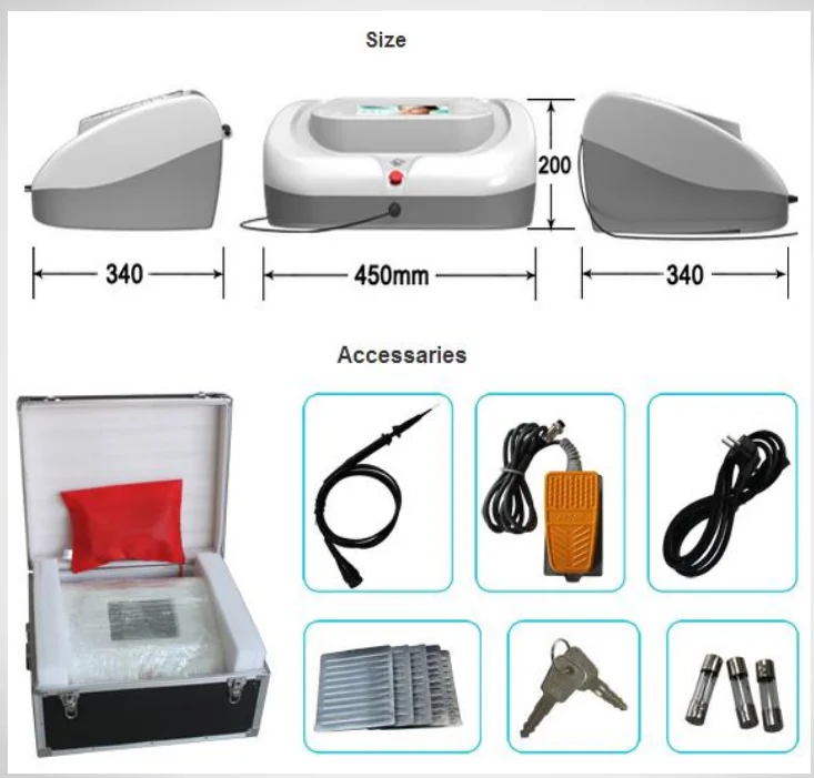 Advanced Home Non Invasive electrolysis machine for the white hair removal - Beauty Supplies Online