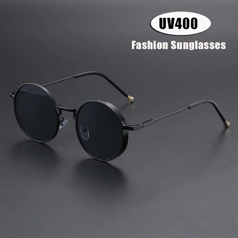 

Women's INS Style New Round-Frame Sunglasses Street Style Sun Protection Eyewear Retro UV-Protective Luxury Sunglasses
