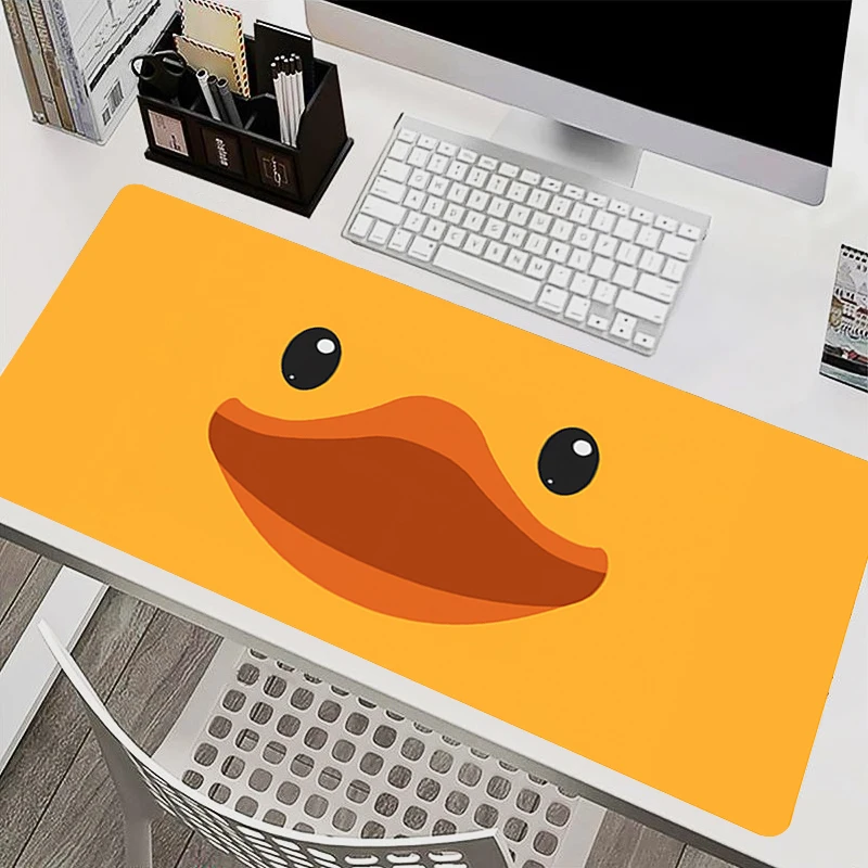 Duck Mouse Pad Large Extended Gaming Desk Mat Non Slip kawaii Mouse Pads White carpet Office Computer