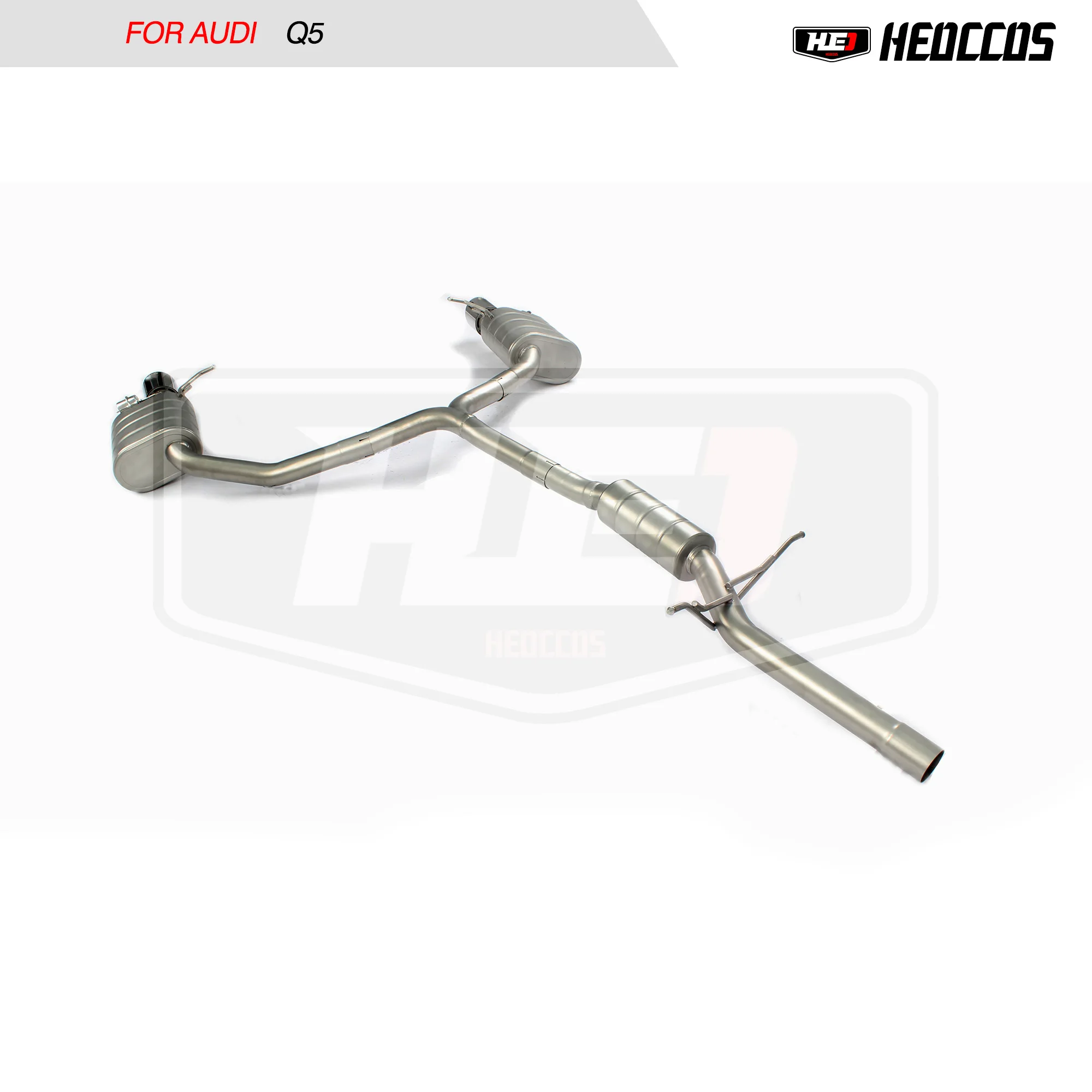 HEO Stainless Steel Exhaust Assembly For AUDI Q5 Exhaust 2.0T 3.0T Catback Pipe Silencer Drum Performance Modification