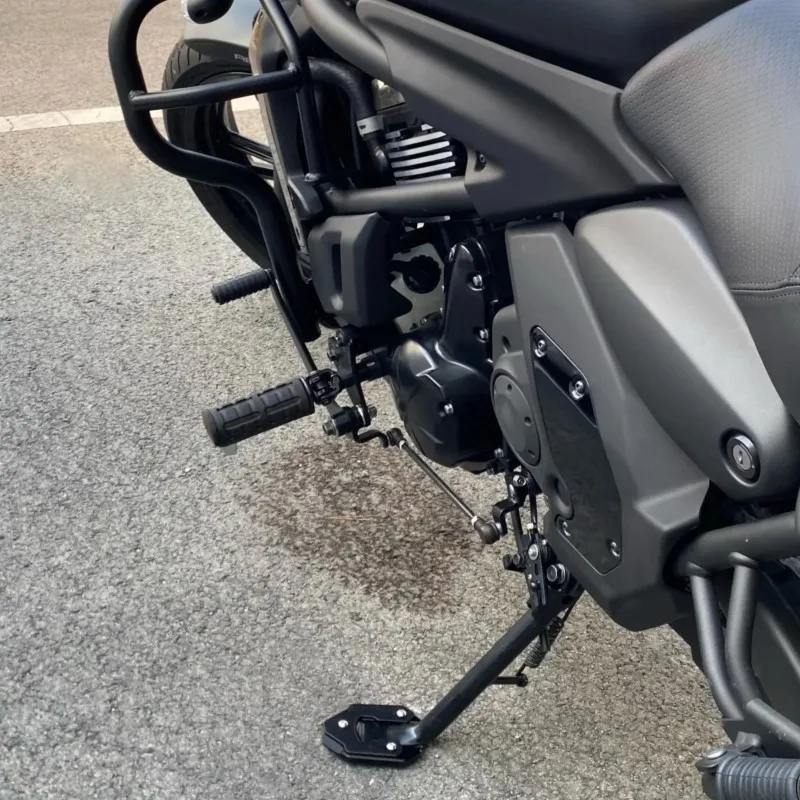 

Motorcycle VN 650 CNC Kickstand Foot Side Stand Extension Enlarger Support Plate Pad For KAWASAKI Vulcan S 650 VN650 2015-2023