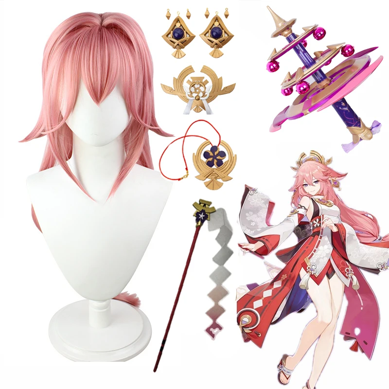 

Genshin Impact Yae Miko Kagura's Verity&Blessed Wand Full Set Cosplay Prop Halloween Carnival Party Event Stage Performance Prop