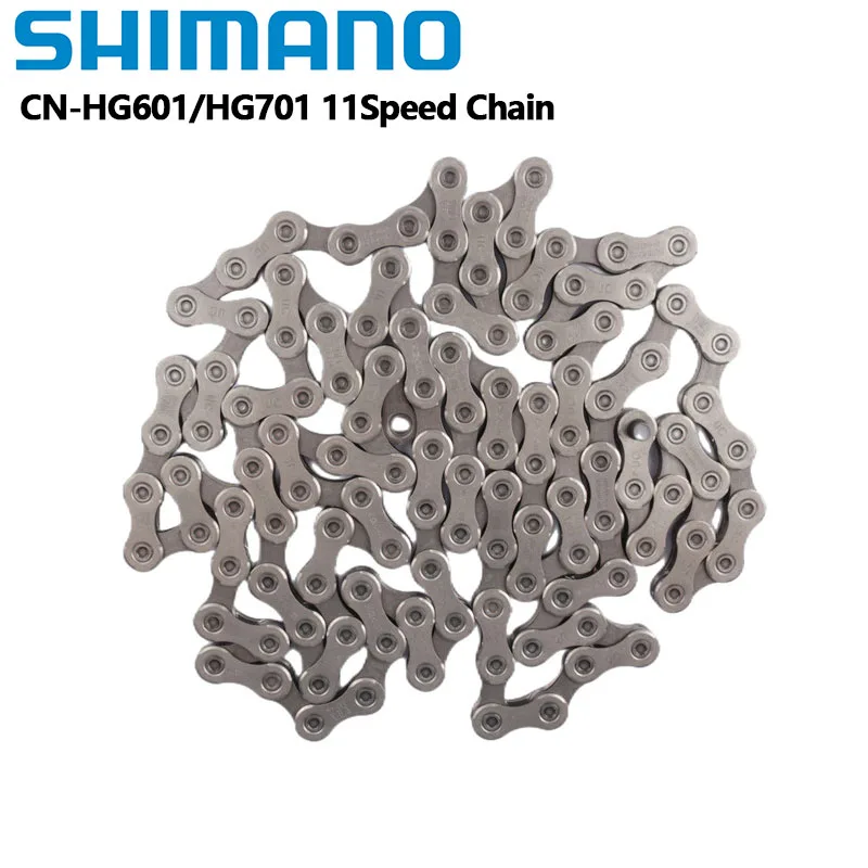 Shimano HG601 HG701 Chain 11 Speed ULTEGRA DEORE XT Chain 112/116/122/126 Link HG CN For Ultegra 6800 R8000 XT M8000 Road Chain