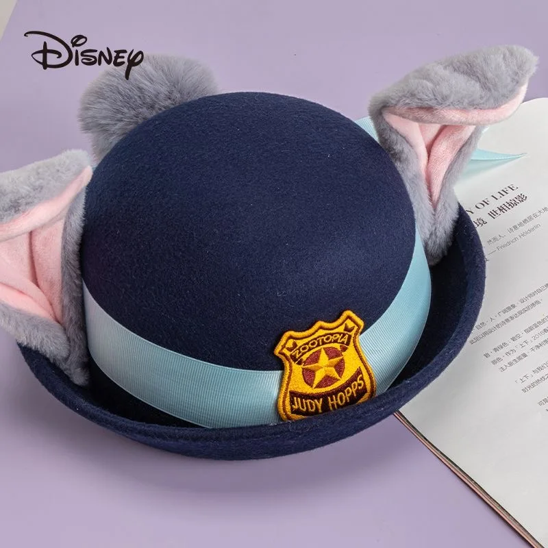 

Disney Zootopia Judy Hopps модная мультяшная кепка без полей из полиэстера с кроличьими ушками, мягкая и удобная пара, подарок на Хэллоуин