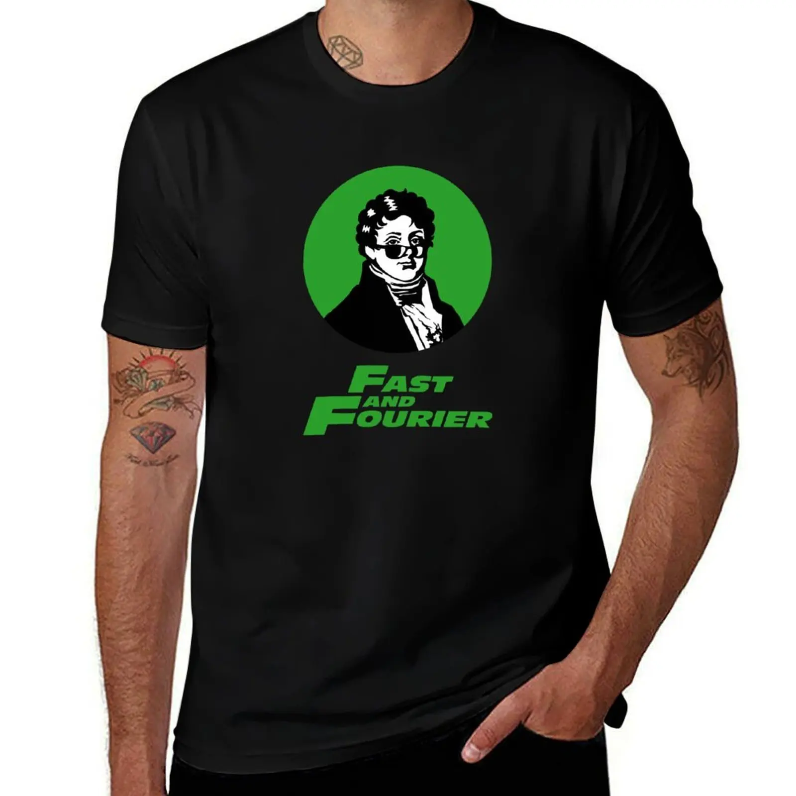 Fast and Fourier. Joseph Fourier Mathematician Sun Glasses T-Shirt Active Wear Sports T-Shirt for Men