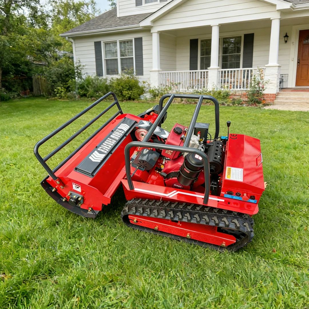 

Customized remote-controlled lawn mower with excellent cost performance, all terrain tracked machine, fast ordering