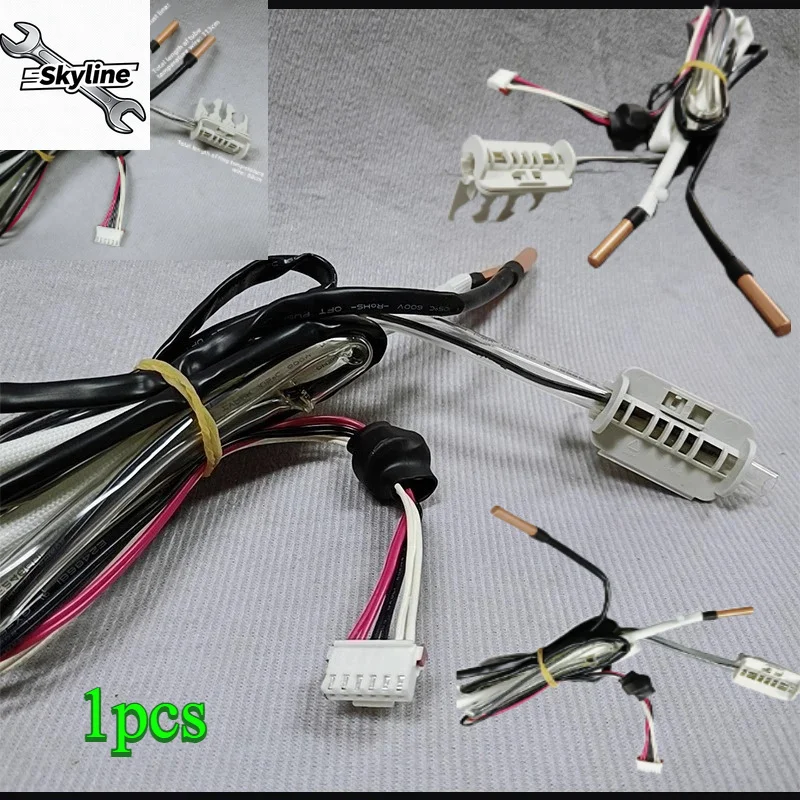 10K+10K+50K Three‑in‑One Temperature Sensor Probe, applicable to Midea Inverter Air Conditioner Replacement Parts