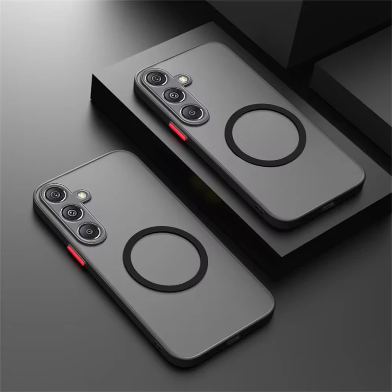 Magnetische Hülle für Samsung Galaxy A56 A55 A54 A16 A36 A26 A35 A25 A15 A53 A34 A14 A32 A13 A51 A71 5G stoßfeste Handyhülle