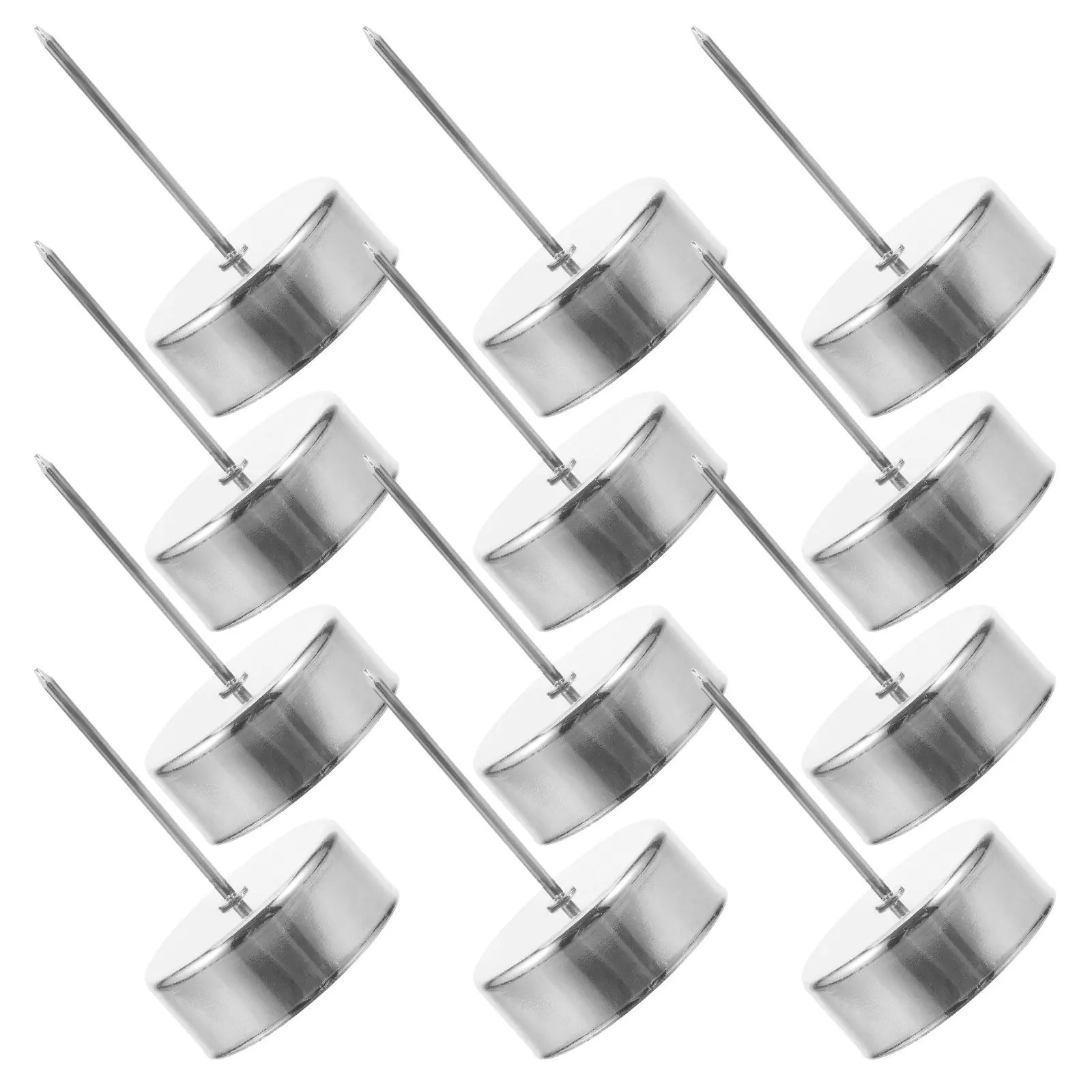 20Pcs Holder Stakes Metal Pillar Taper Candlestick Holders Spike Stable Base Wreath Centerpiece Wedding Party