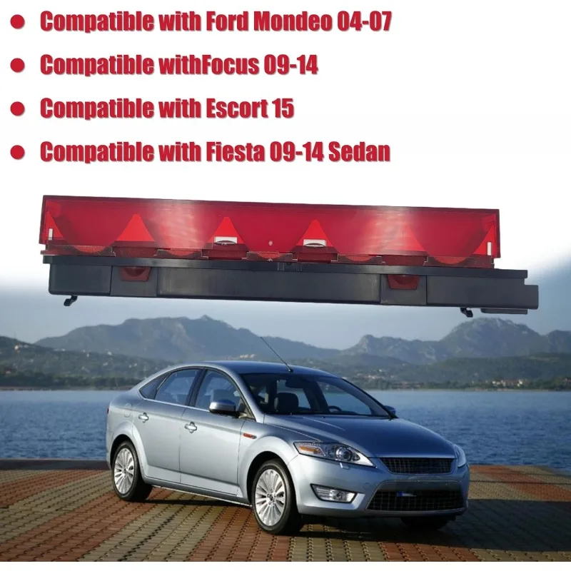 High Mounted Brake Light LED for Ford Mondeo 04-07 Focus 09-14 Escort 15 Fiesta 09-14 Sedan 1S7113A613AE BE8Z13A613B