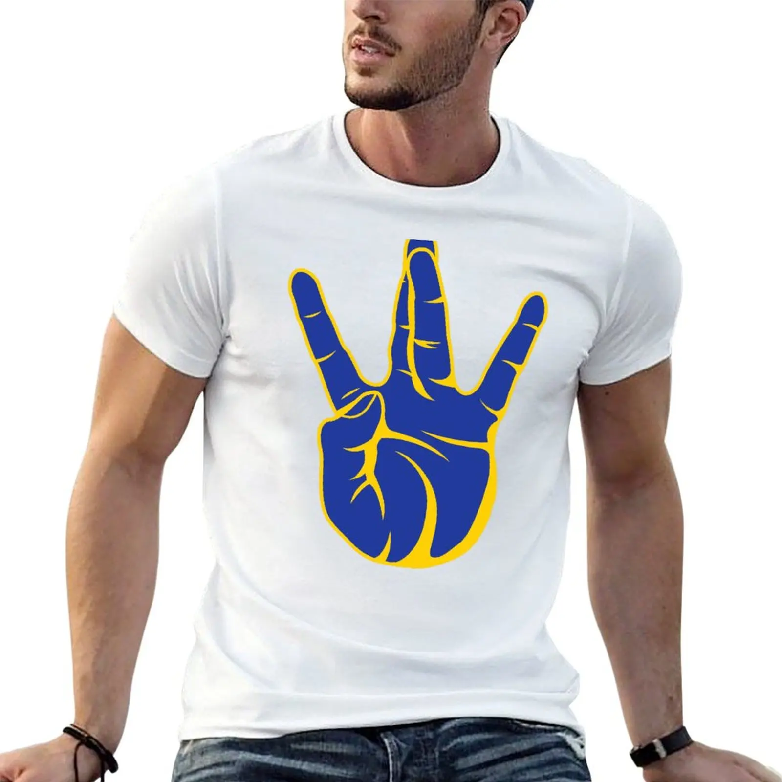 Westside Gangsta Rap Hip Hop Hand Sign Los Angeles T-Shirt Work Basic Short Sleeve Top