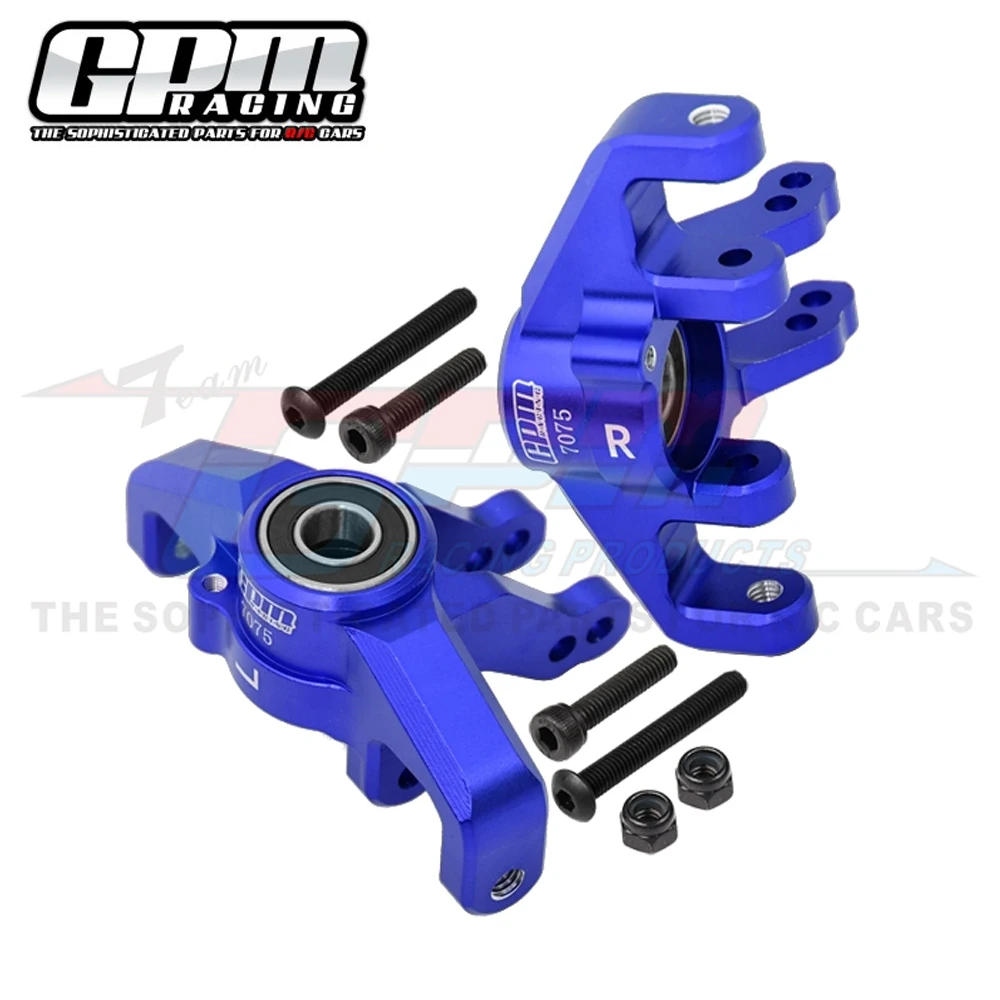 GPM for Losi 1/6 Super Baja Rey 2.0 Upgrade Parts Accessory Metal Front Steering Cup Steering Block Front Spindle Set LOS254038