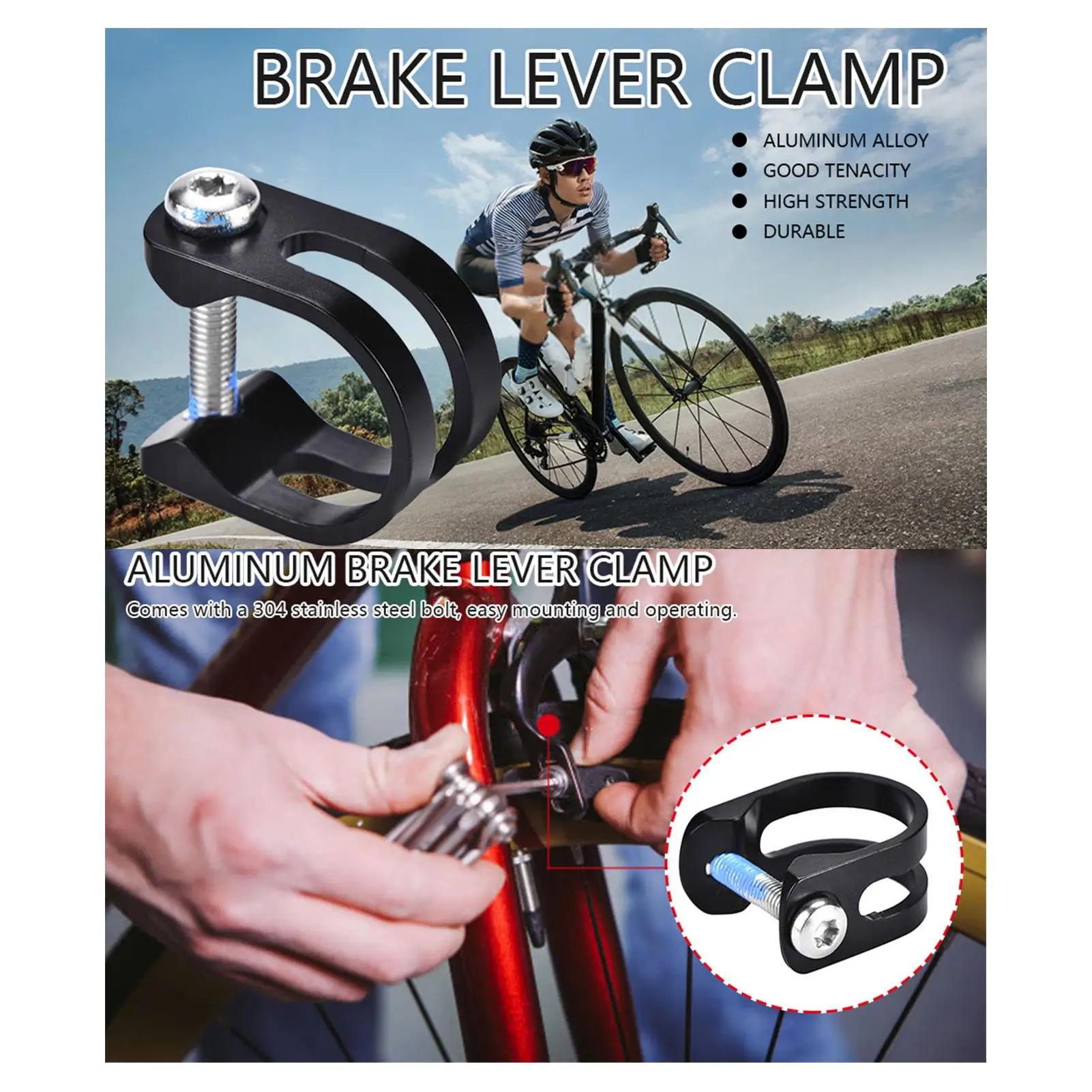 U-Shape Bike Brake Lever Clamp Fixed Ring for E7 E9 X0 GUIDE R RS RSC - Durable Brake Clamp Accessory