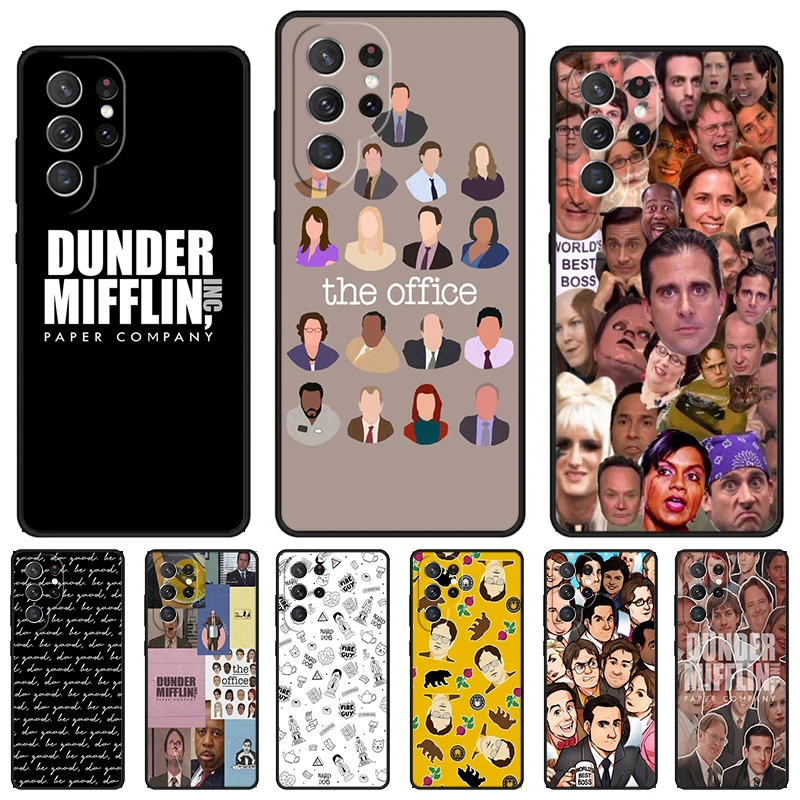 Dunder Mifflin The Office phone case For Samsung Galaxy S24 S23 S22 Ultra Note 10 20 Plus S8 S9 S10 S20 S21 FE Cover