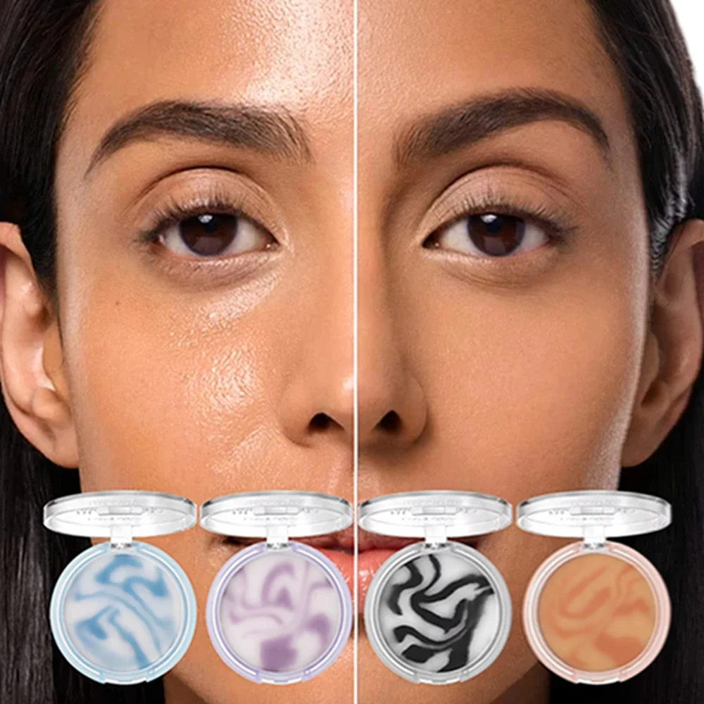 Polvo corrector mate sin parar, contorno tridimensional, ligero, Natural, resistente al agua, control de aceite