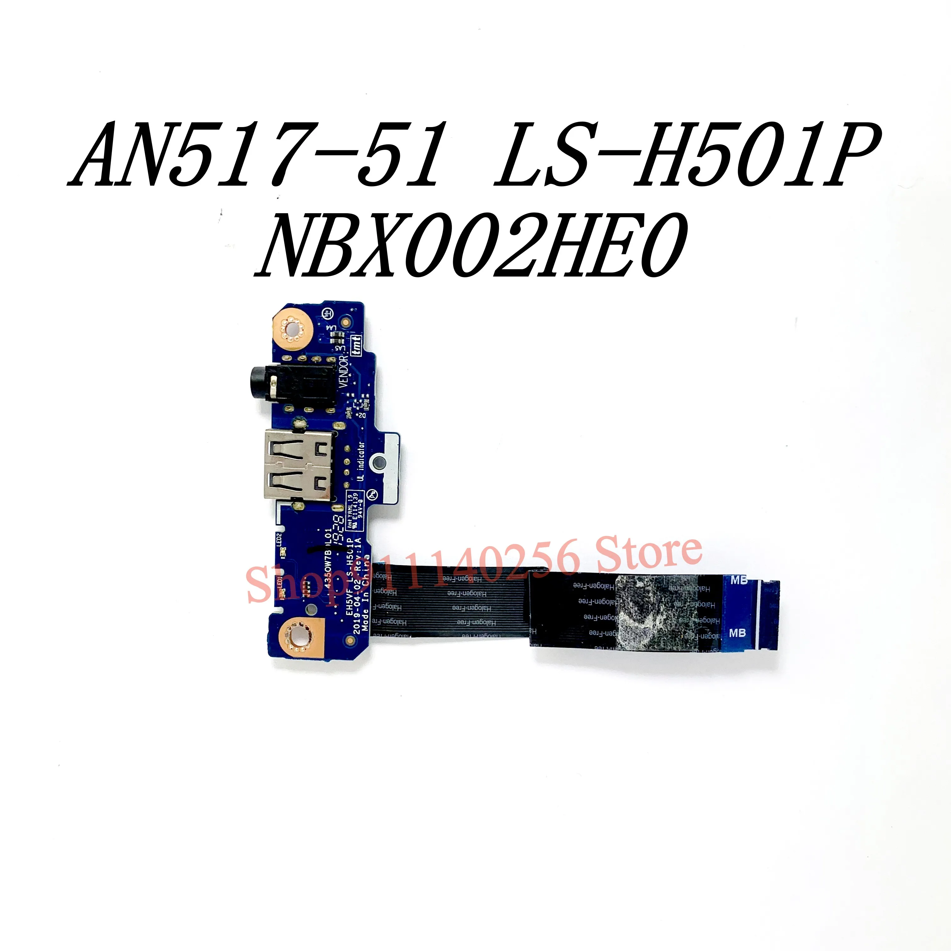 FOR Acer Nitro AN515-54 AN515-41 AN517-51 USB Audio Socket Board Cable EH5VF LS-H501P NBX0002HE00 100% Full Working Well