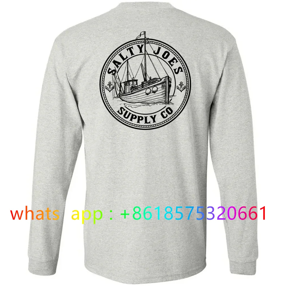 

Performance Fishing Shirts Salty Joe's Men Summer Outdoor Sports Long Sleeve Fishing Clothing Uv Protection Jersey Quick Dry