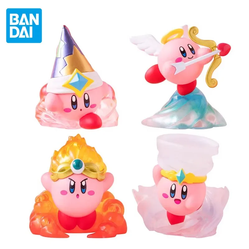 BANDAI Genuine Gashapon Kirby Anime Figure Kirby Kawaii Copying Ability 2 Action Figure Toys For Boys Girls Kids Christmas Gift