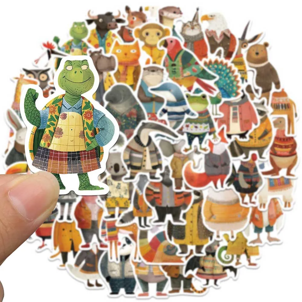 10/50pcs Creative Fairy Tale Animal Book Illustrations Fairy Tales Stickers DIY Diary Laptop Luggage Graffiti Decals Classic Toy