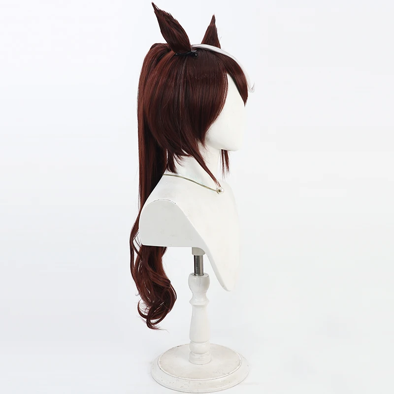 Juego Pretty Derby Tokai Teio estilo cola de caballo peluca Cosplay Tōkai Teiō pelo Cosplay para fiesta de Todos los Santos