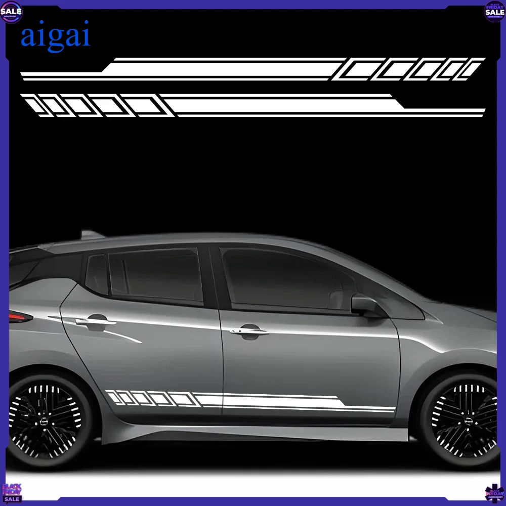 Car Sticker for Nissan LEAF Door Side Wrap Decals Kit Waterproof Wrap Vinyl Film PVC Decals Car Accessories Decoration Exterior