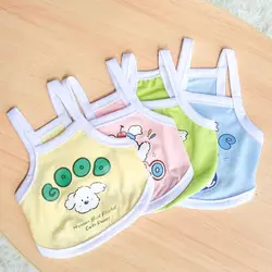 Cat and dog spring and summer clothes, thin and cute, with a cute little dog print and a stylish macaron color suspender. Compar