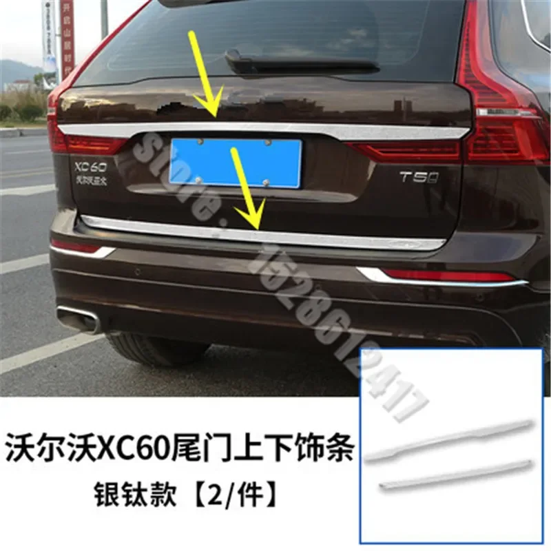 

for 2018-2022 Volvo XC60 High quality stainless steel Rear Trunk Lid Cover Trim,Trunk tailgate trim car styling