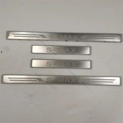 Ultrathin Stainless Steel Door Sill Scuff Plate Articlefor For 2007 2008 2009 2010-2019 Ford S-MAX Door Sill Protectors Cover