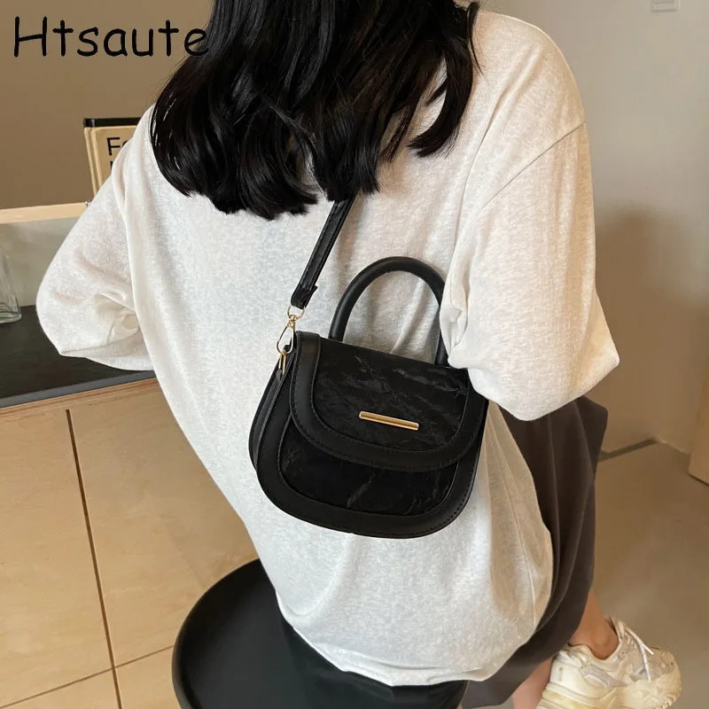 Women PU Leather Mini Top-Handle Bags Simple Fashion Flap Luxury Brand Shoulder Handbag Mini Crossbody for Female