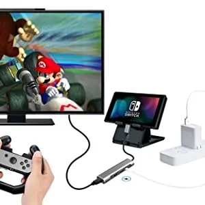 PS5 USB Hub 5 in1 PS5 accessori USB Extender caricatore adattatore di espansione ad alta velocità 4 USB-A + 1 USB-C