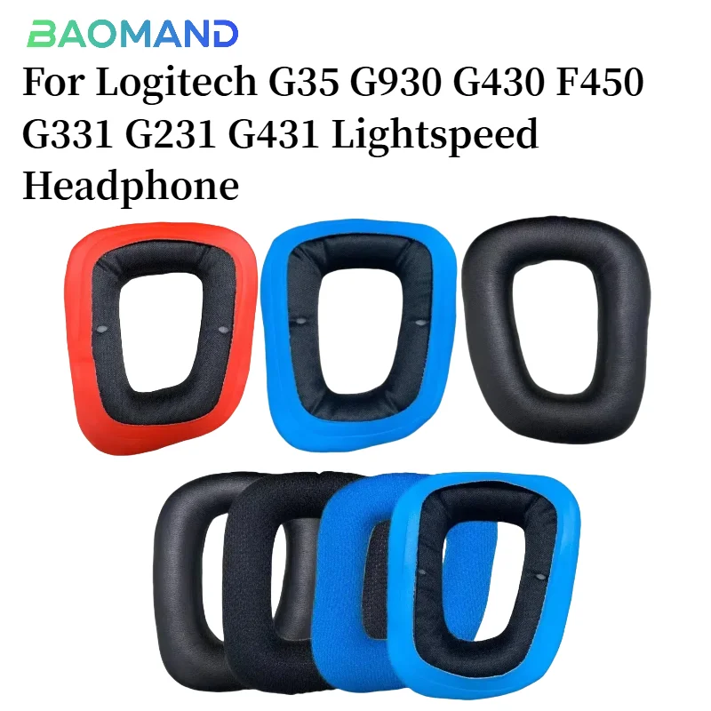 

Ear Pads For Logitech G35 G930 G430 F450 G331 G231 G431 Lightspeed Headphones Replacement Soft Foam Sponge Pad Leather Earmuffs