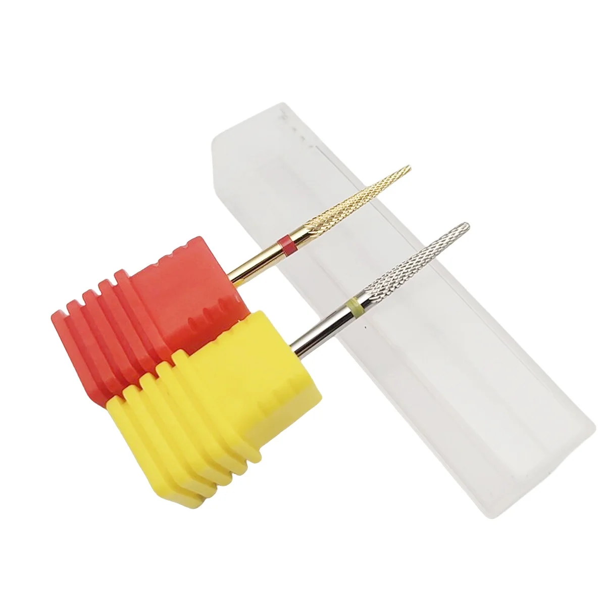 ステンレス鋼のマニキュアドリル,キューティクルカッター,ケアツール,シルバー,ゴールド,医療アクセサリー,1個