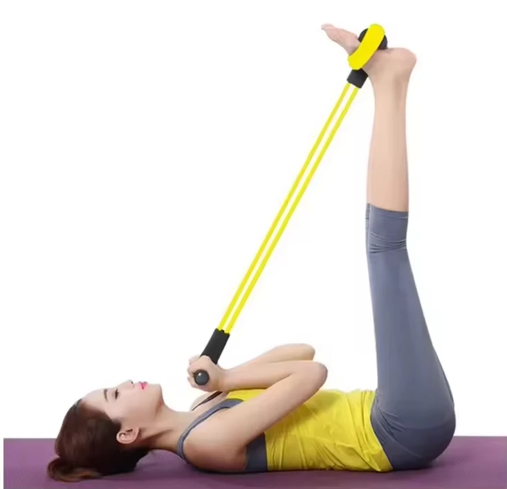 Fitness Übung Zugseil Langlebig Lila Yoga Pull up Seil Rohr Pedal Widerstand Band Sitzen Zugseil