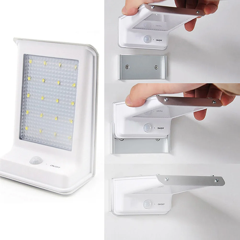 

Solar Wall Light With Motion Sensor Outdoor Led Lamp Waterproof 1000Mah 6-8 Hours Illumination Easy Install No Wiring