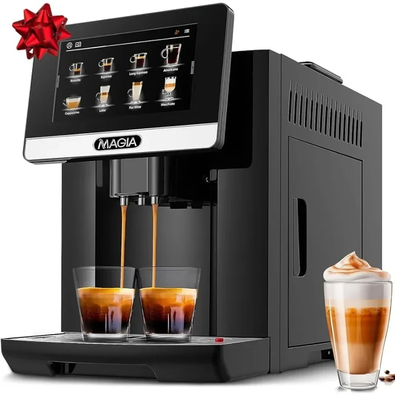 Magia Super Automatische Koffie-Espressomachine-Duurzame Espressomachine Met Molen-19 Koffierecepten, 10 Gebruikersprofielen