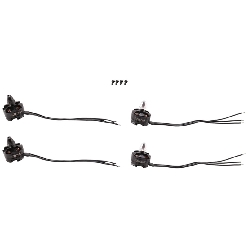 Hot 4Pcs MT2204 2204 2300KV Brushless Motor CW / CCW For Mini 200 210 230 250MM Quadcopter FPV