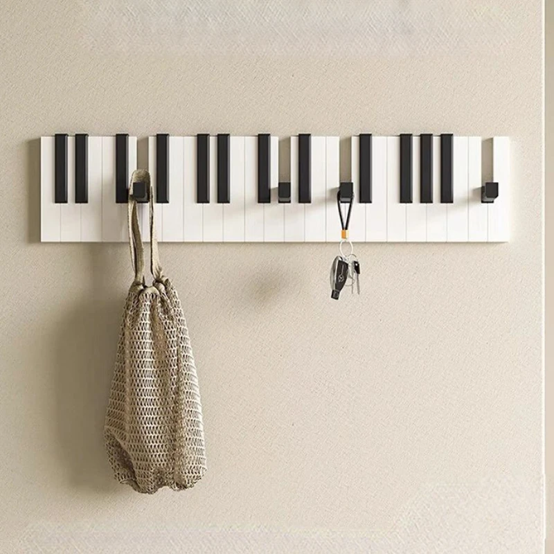 

Modern Furniture Artificial Piano Key Coat Rack Mobile Entrance Hanger Hidden Coat Hanger Space Saver Northern Furniture