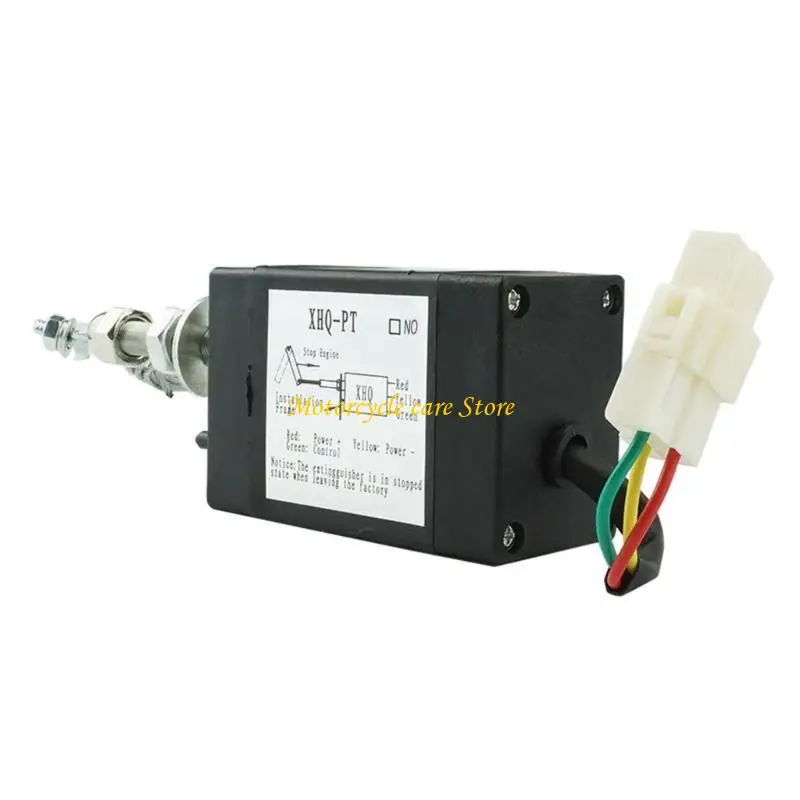 U75F Heavy Duty 12V/24V Electric Solenoid Valves Suitable for Generator Diesels Engine, Stable Performances Stop Control