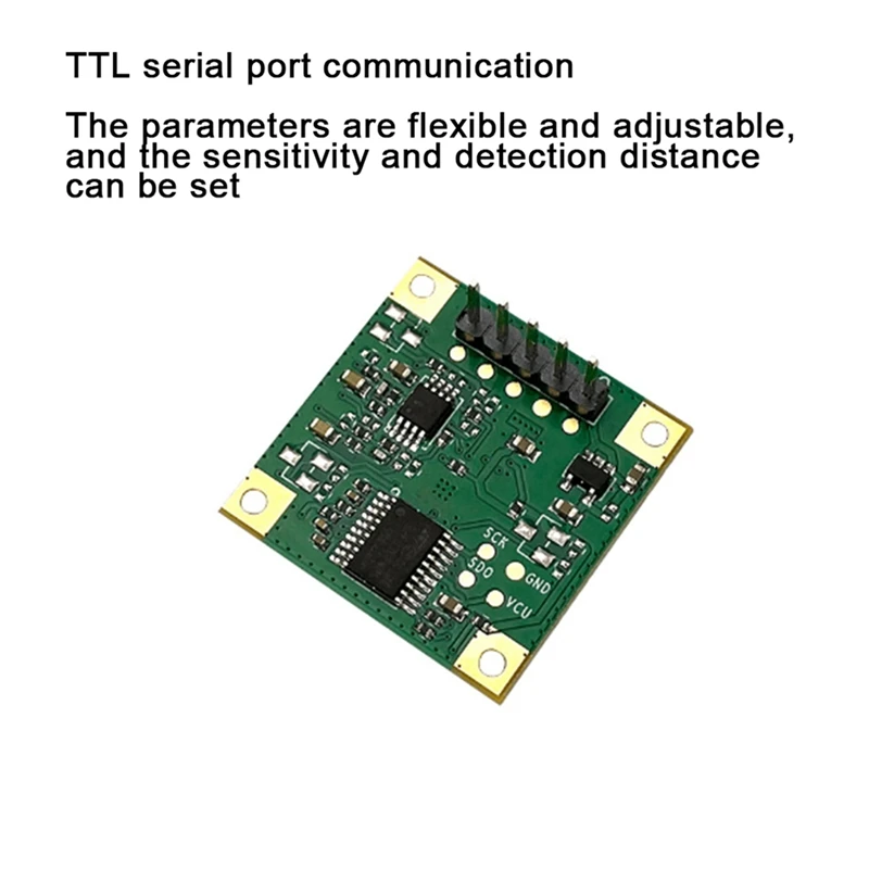 3X 24Ghz modul Sensor kehadiran manusia TTL seri komunikasi LD1115H deteksi gerakan mikro