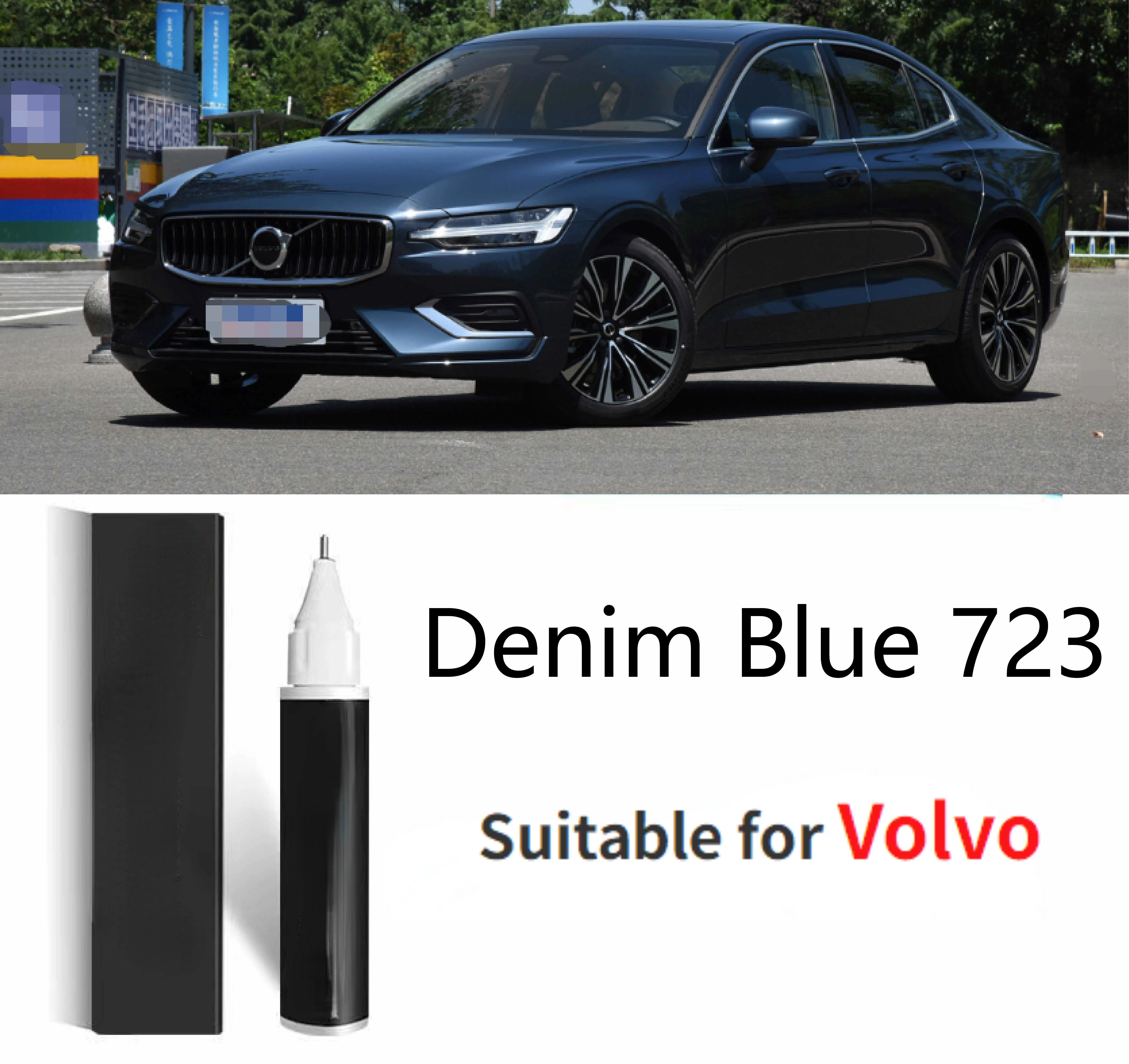 Paint repair for scratch Suitable for Volvo touch up paint pen Denim blue 723 Mussel blue 721 origin modified auto scratch car