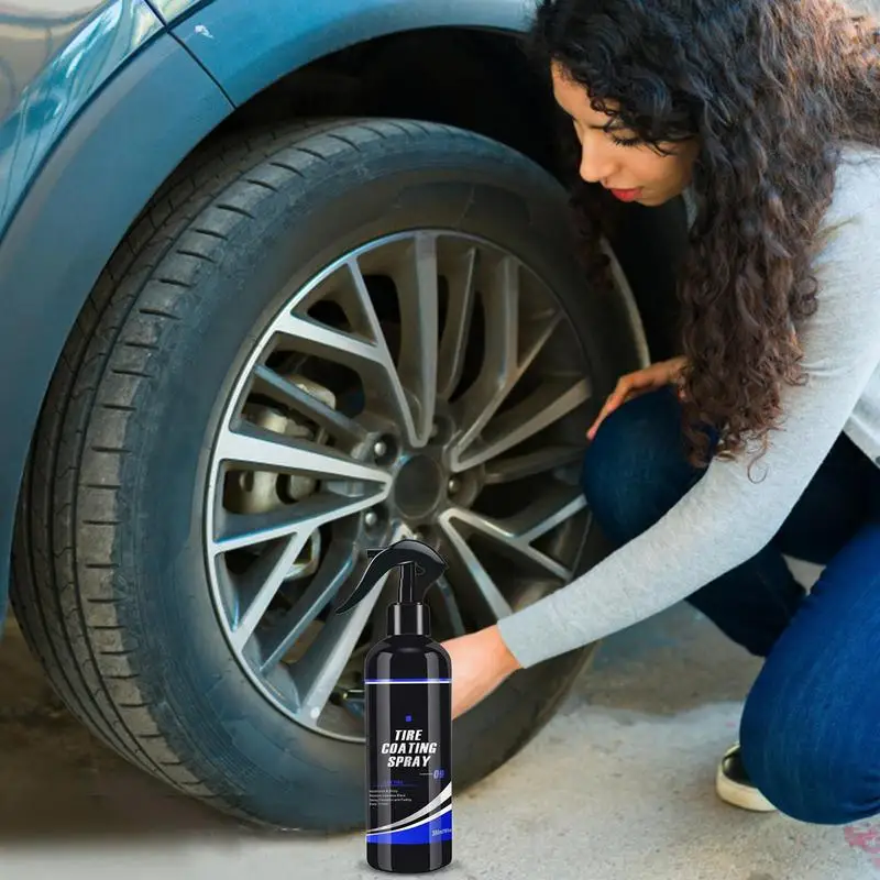 

Tire Shine Coatings 300ml Long Lasting Tyre High Gloss Easy Application Non Greasy Car Auto Tire Refurbishing Agent Cleaner Coat