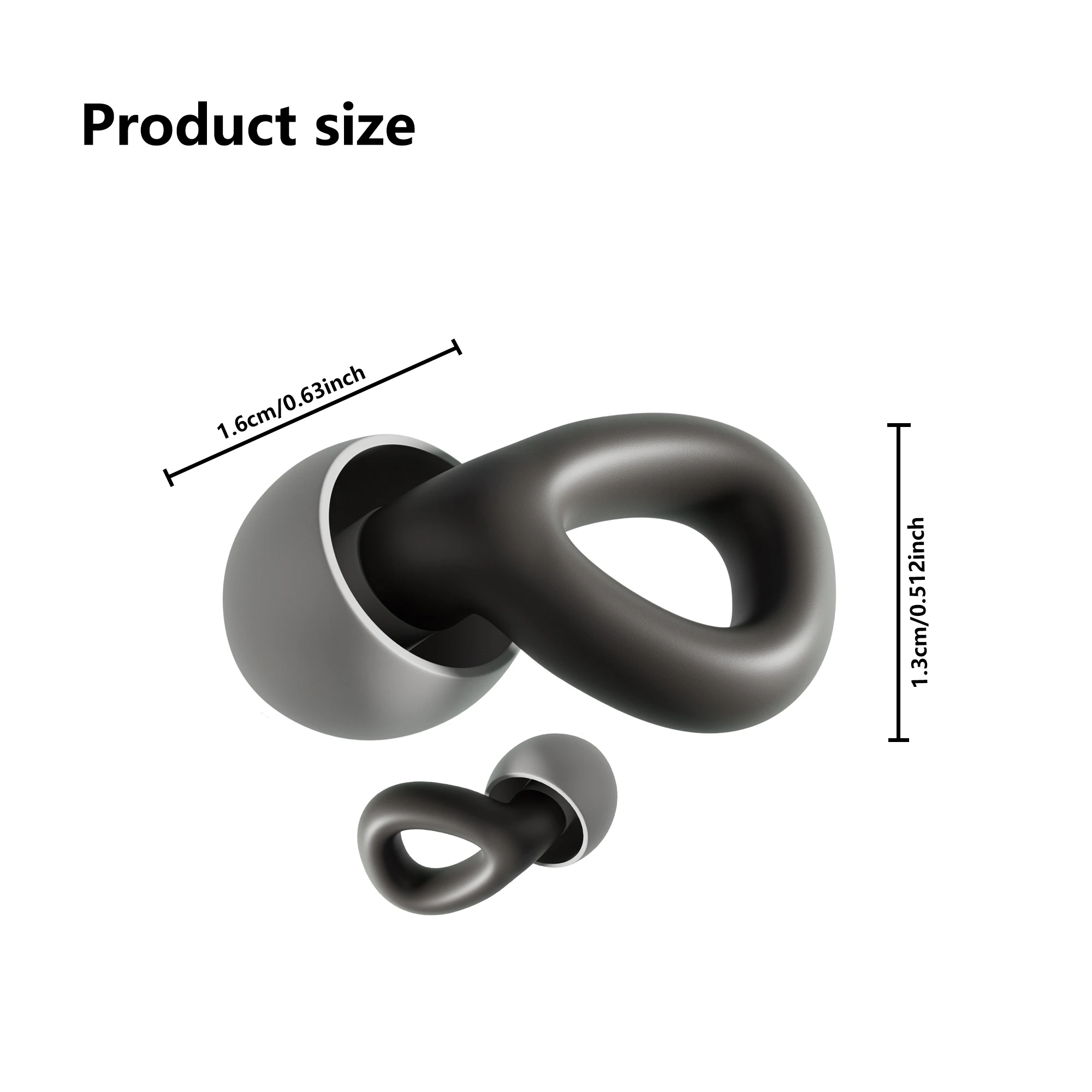 수면용 플러그 수영 작업 소음 감소를 위한 슈퍼 소프트 재사용 가능한 청력 보호 실리콘 소음 차단 귀마개 Quiet E