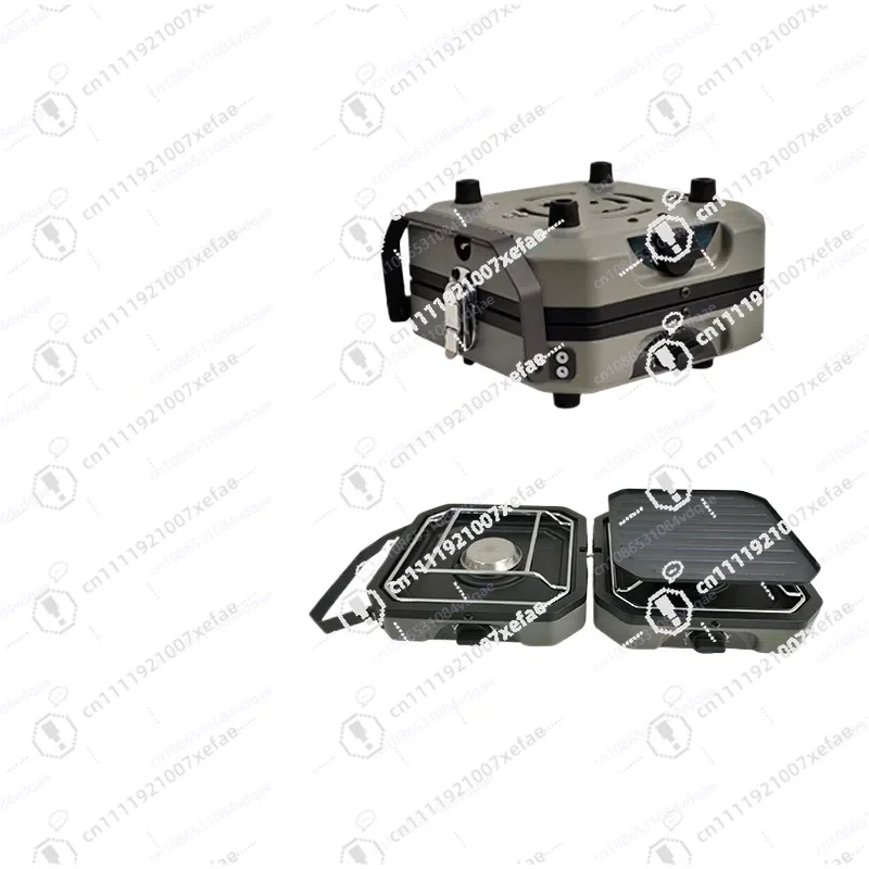 Portable Double Burner Camping Stove, Foldable Cassette Gas Cooktop for Outdoor Picnic Hiking & Campsite Steak Frying