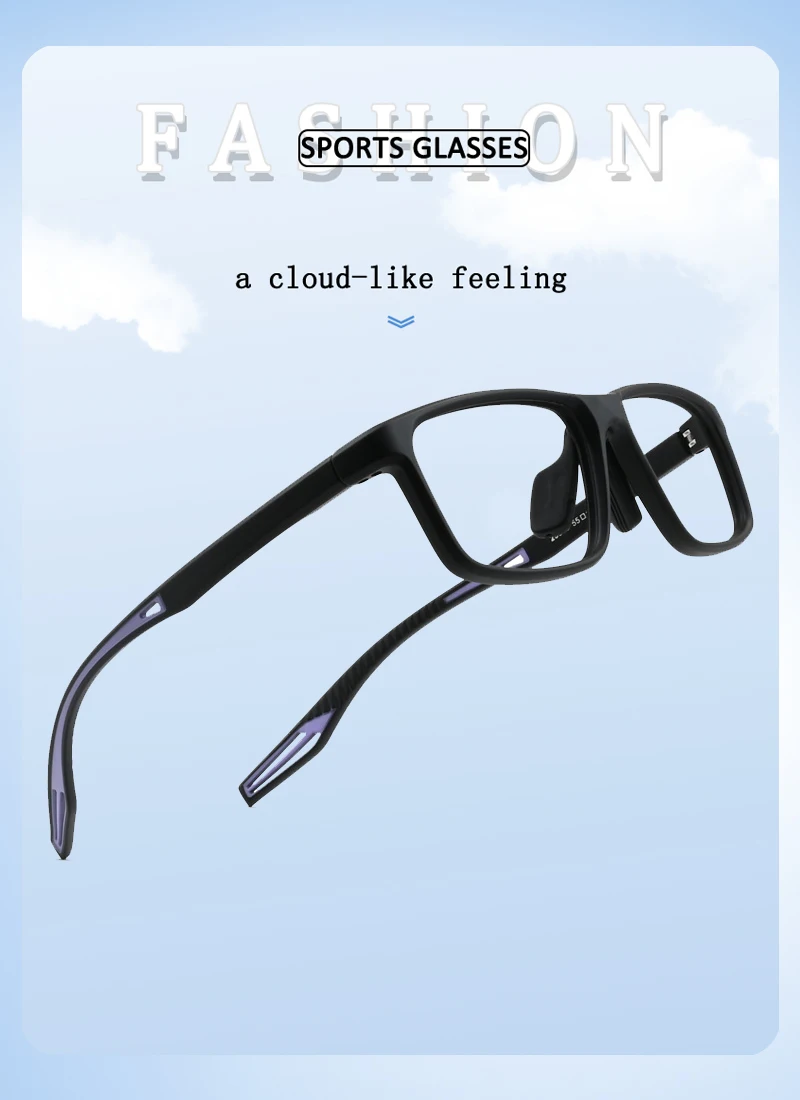 Ultra-licht Professionelle Sport Brille Männer Rahmen Myopie Gläser Rezept Photochrome Anti Blue Ray Femal Nearsight Brillen – Detail 5
