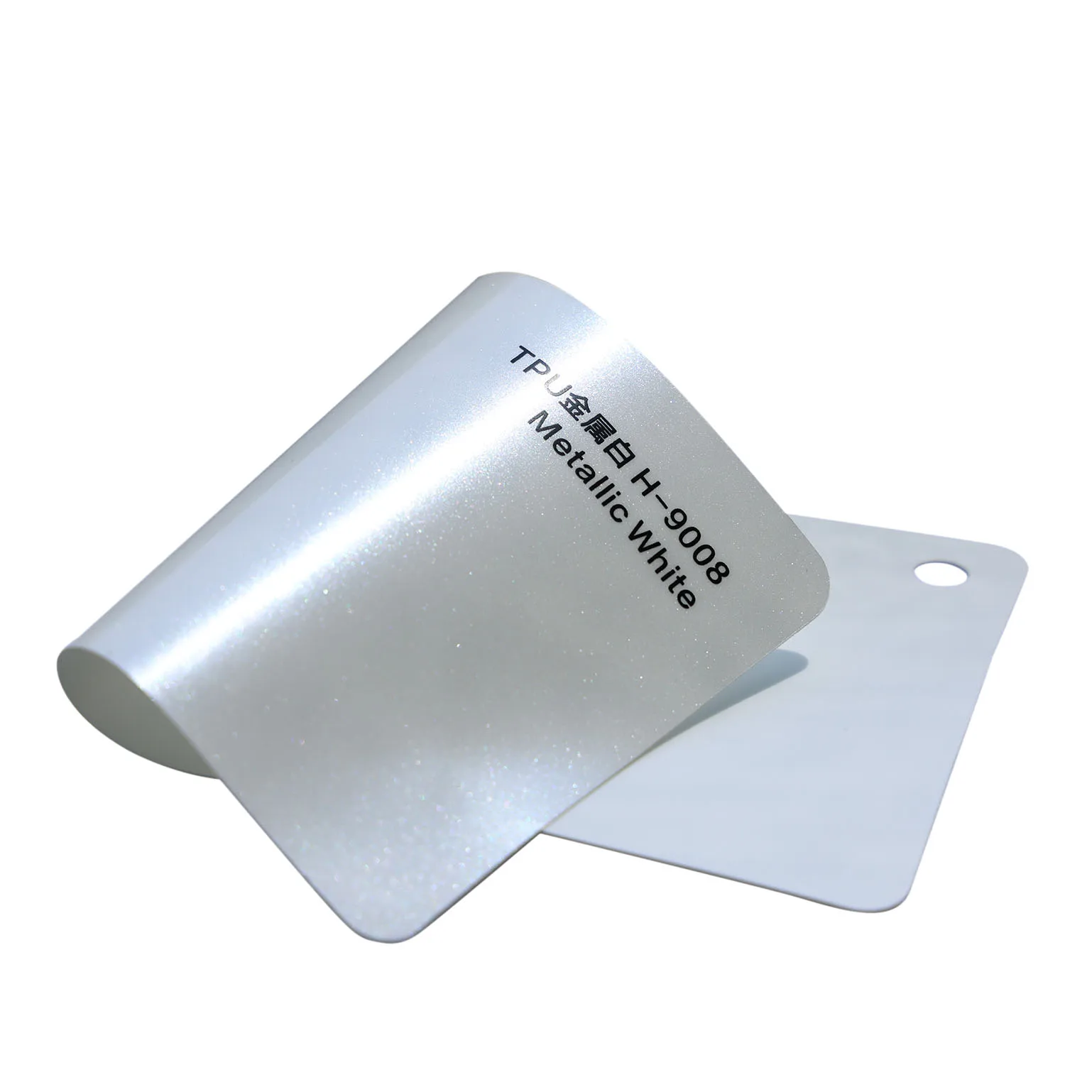 1.52*15m TPU Metallic White Car Wrap Film Sparkle Gloss Color Change Film Vinyl Paint Protection Film